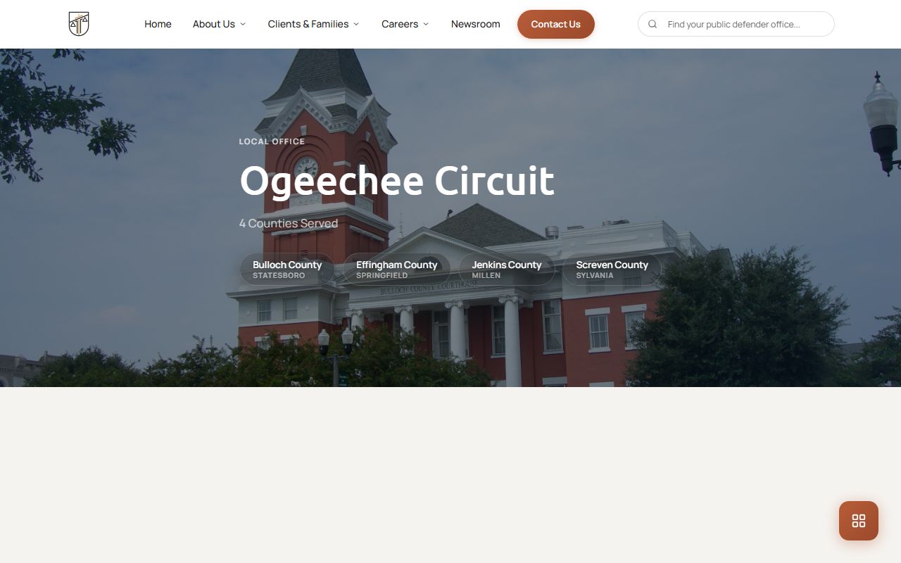 Effingham County criminal court records Ogeechee Circuit Public Defender page