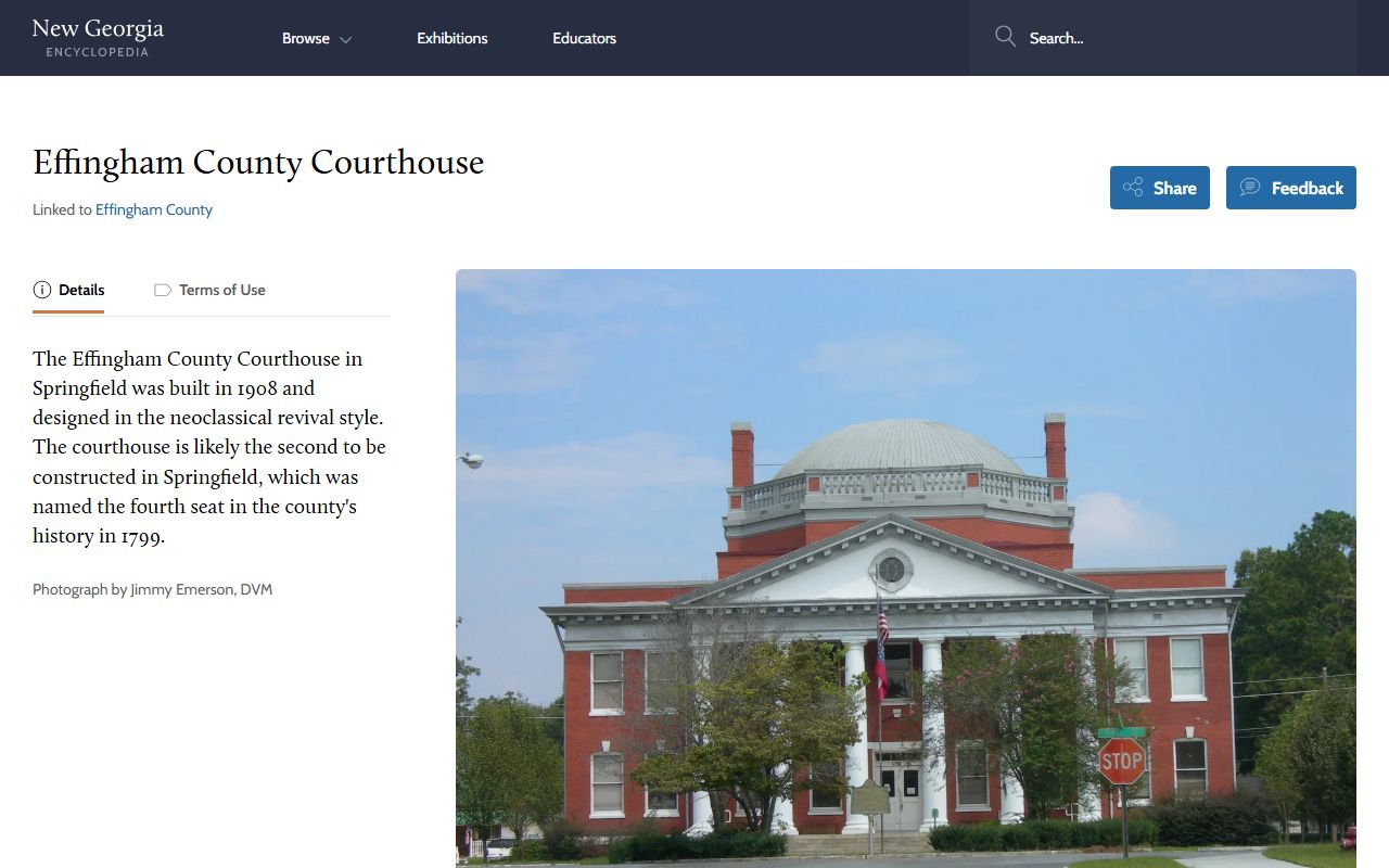 Effingham County court records historic courthouse media