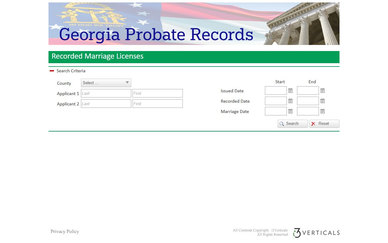 Effingham County marriage and divorce records Georgia Probate Records search